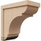 Ekena Millwork 8"W x 16"D x 16"H Classic Bryant Rough Cedar Woodgrain TimberThane Corbel, Primed Tan CORUR08X16X16BRYRCPR - alternate 1